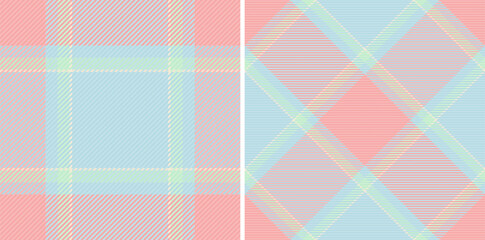 Pastel pink and blue plaid patterns, perfect for textile design, scrapbooking, or website backgrounds.