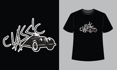 classic text vector illustration t shirt design. t shirt design concept