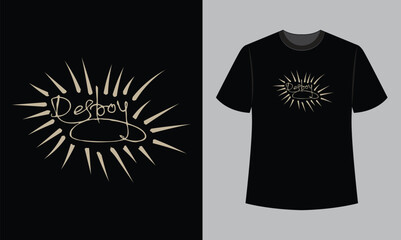 destroy text vector illustration t shirt design. t shirt design concept