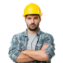 Portrait of a construction worker, confident in his work