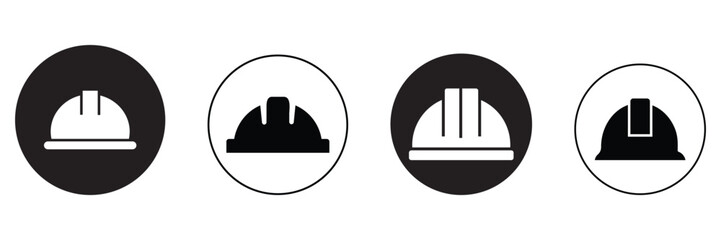 Helmet icon vector set. Construction safety helmet, labor and engineering helmet sign and symbols. Vector illustration of Helmet.