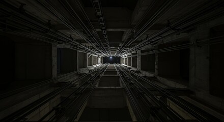 Elevator Shaft View
