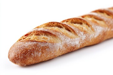 A freshly baked loaf of crusty bread.