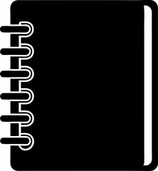 Notebook Spiral Silhouette Vector   