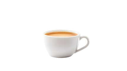 Elegant White Cup of Espresso with Subtle Steam Rising
