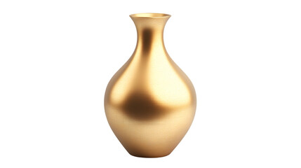 Elegant Golden Vase on White Background for Home Decor Inspiration