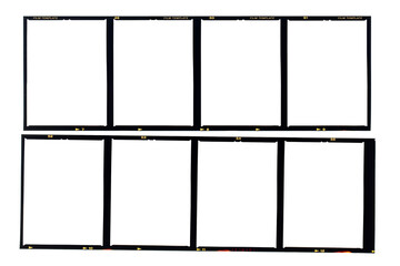 Medium format color film frame.With copy space.
