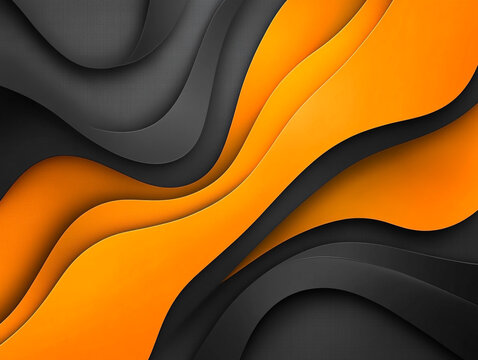 Orange And A Dark Grey Abstract Background 32k