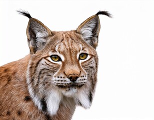 Obraz premium lynx photo white background
