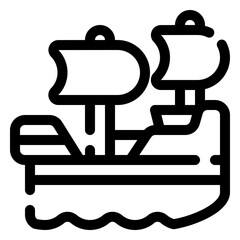 pirate ship icon