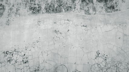 Distressed Concrete Wall Surface with Cracks and Imperfections Detail