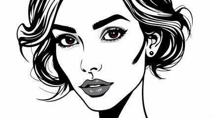 Elegant Line Art Portraits &ndash; Minimalist Black & White Female Faces