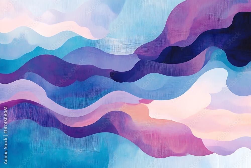 Poster • surreal abstract style featuring dreamy gradients and ethereal forms