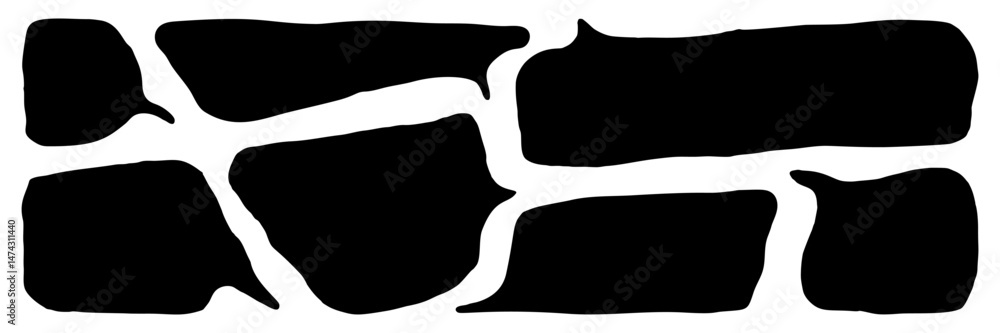 Poster set of black irregular text box. empty abstract jagged shapes collection. vector speech bubble eleme