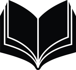 book stencil icon vector illustration