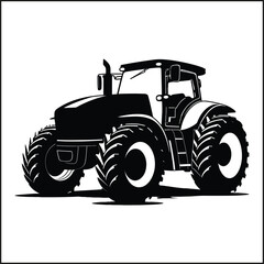Obraz premium Tractor Silhouette Clipart