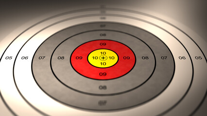 Naklejka premium Camera Pans over Military Target 2