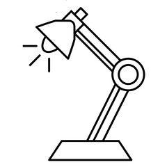 study lamp icon design