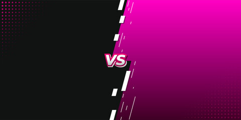 Vs versus match background banner for team fight, gaming, sports, tournaments, battle, competition banner