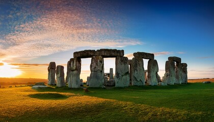 Naklejka premium stonehenge at sunrise