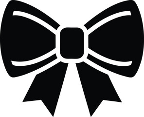 giant party bow icon vector illustration