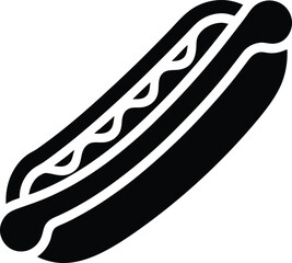 hotdog icon vector illustration