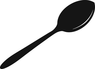 Spoon Hle Tip Silhouette Vector Illustration 