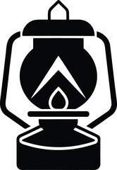 portable camping stove vector icon vector illustration