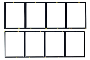 120 film Medium format color film frame.With white space.