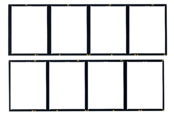 120 film Medium format color film frame.With white space.