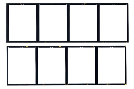 120 film Medium format color film frame.With white space.