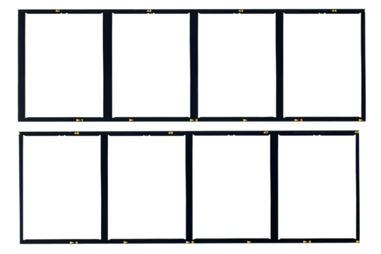 120 film Medium format color film frame.With white space.