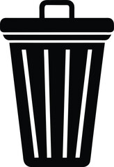 trash can icon vector illustration