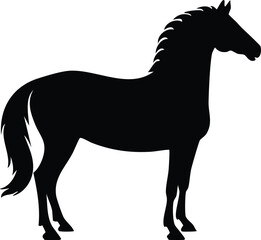 Obraz premium pankti horse silhouette illustration