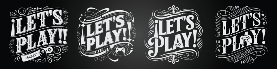 Retro Blackboard and Typography Collection with Cyber Media Concepts