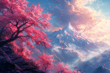 Natural landscape background