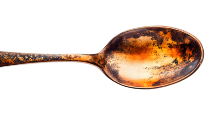 Shiny Metal Spoon Isolated on White Background for Culinary Designs