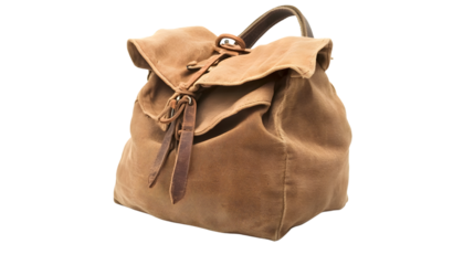 Elegant black bag isolated on white background for fashion and accessories theme