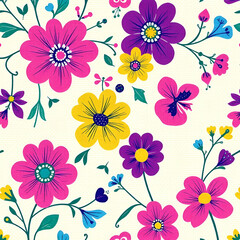 Colorful hand-drawn hearts pattern, seamless repeat, digital design, textile print Colorful hand-drawn hearts pattern, seamless repeat, digital design, textile print