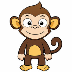 Cheeky Monkey art vector