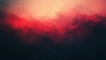 Obraz premium Crimson cloudscapes, ominous hues of red, dark, intense