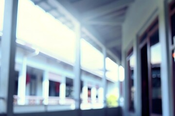 Fototapeta premium Captivating moment of architectural blur defocus background in serene environment urban setting