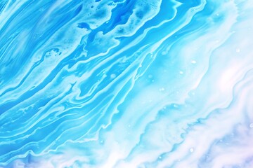 Obraz premium Fluid motion of ocean waves coastal scene abstract art blue tones blur background effect