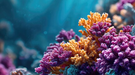 Obraz premium Vibrant coral reef