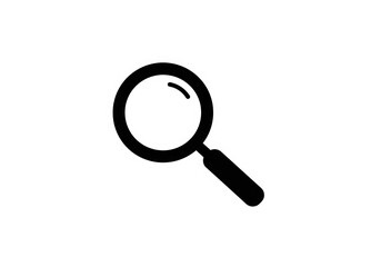 Magnifier search tool icon graphic design isolated on transparent background