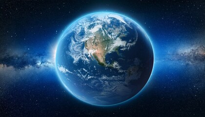 Obraz premium flat earth in space