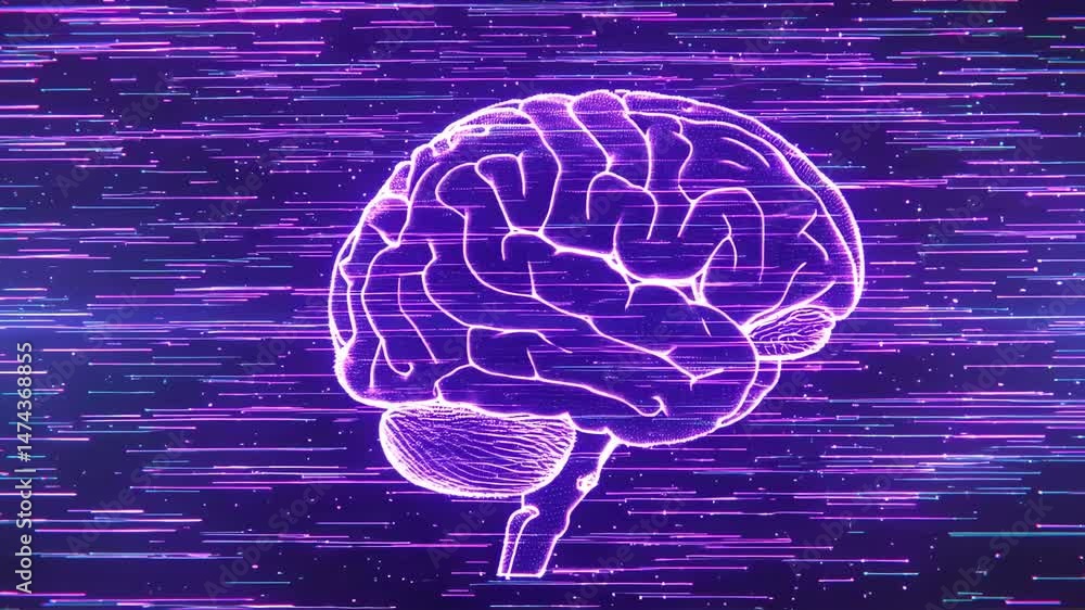 Poster a vibrant digital brain illustration shows neural pathways and data streams highlighting the power o