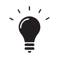 idea icon . Creative, solution, Innovation, thinking, and strategy icons. Idea lamp bulb symbol. Vector illustration eps 10