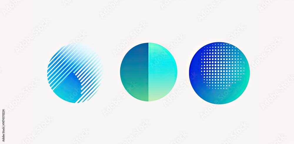 Poster abstract circular forms