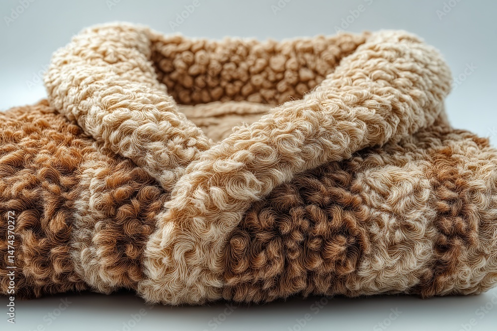 Poster cozy and soft textured blanket designed for warmth during cold nights at home or while traveling